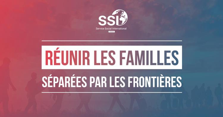Visuel de la nouvelle plaquette de présentation du SSI France : Réunir les familles séparées par les frontières