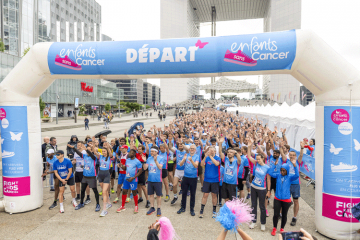 Départ de la course Enfants sans Cancer City